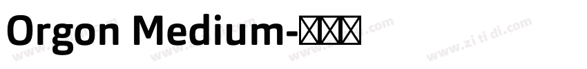 Orgon Medium字体转换